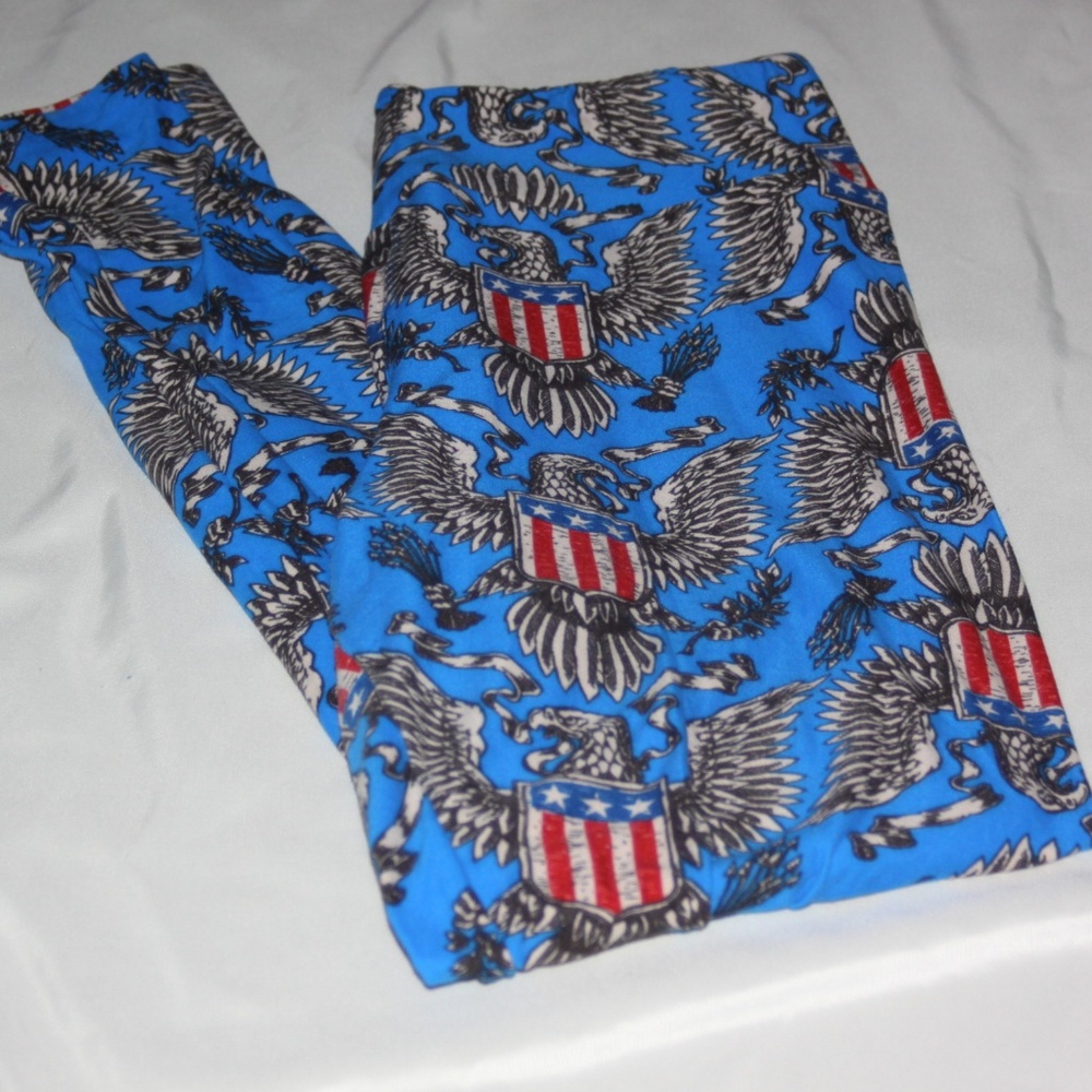 Lularoe Eagle Flag Unicorn Leggings LIKE NEW